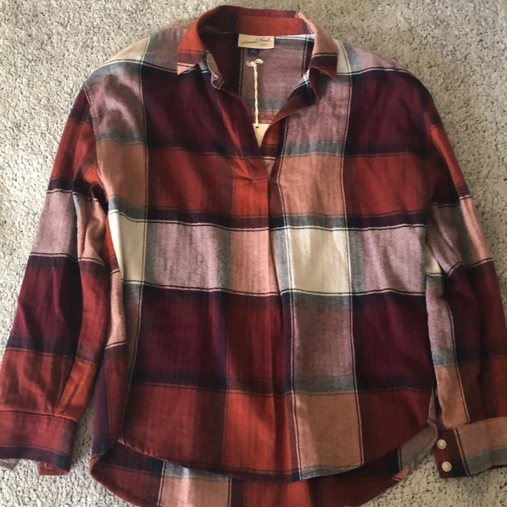 Pullover Flannel NWT